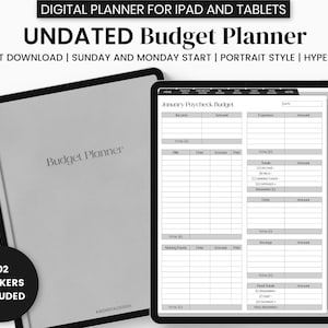 Digital Budget Planner, Digital Finance Planner, Digital Planner, Bi-Weekly Budget, Monthly Budget, GoodNotes Digital Planner, iPad Planner