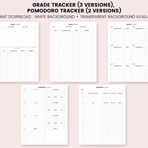 Student Digital Planner Templates Student Planner Inserts - Etsy