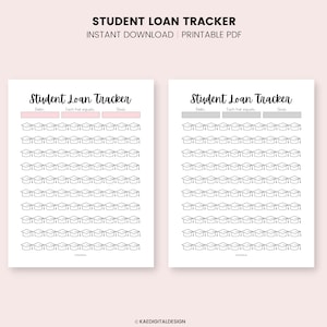 Debt Tracker Printable, Debt Tracker Visual, Budget Printable, Budget ...
