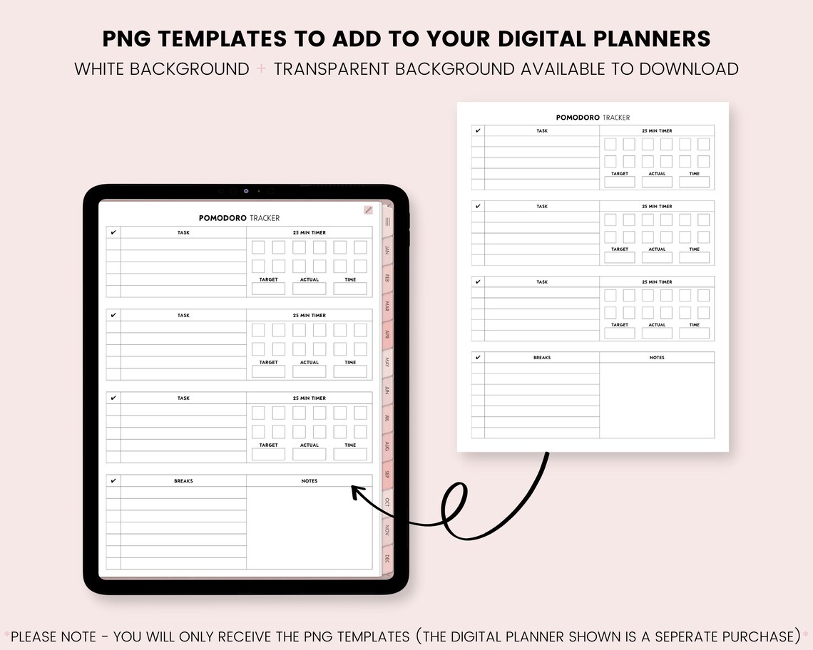 Student Digital Planner Templates Student Planner Inserts - Etsy