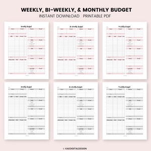 Classic Happy Planner Budget Planner, Classic Happy Planner Printable ...
