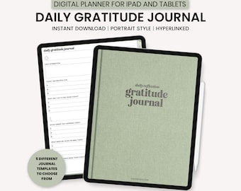 Diario Digital de Gratitud, Diario Digital de 5 Minutos, Diario Digital de Autocuidado, Diario Digital de Salud Mental, Diario Digital 365