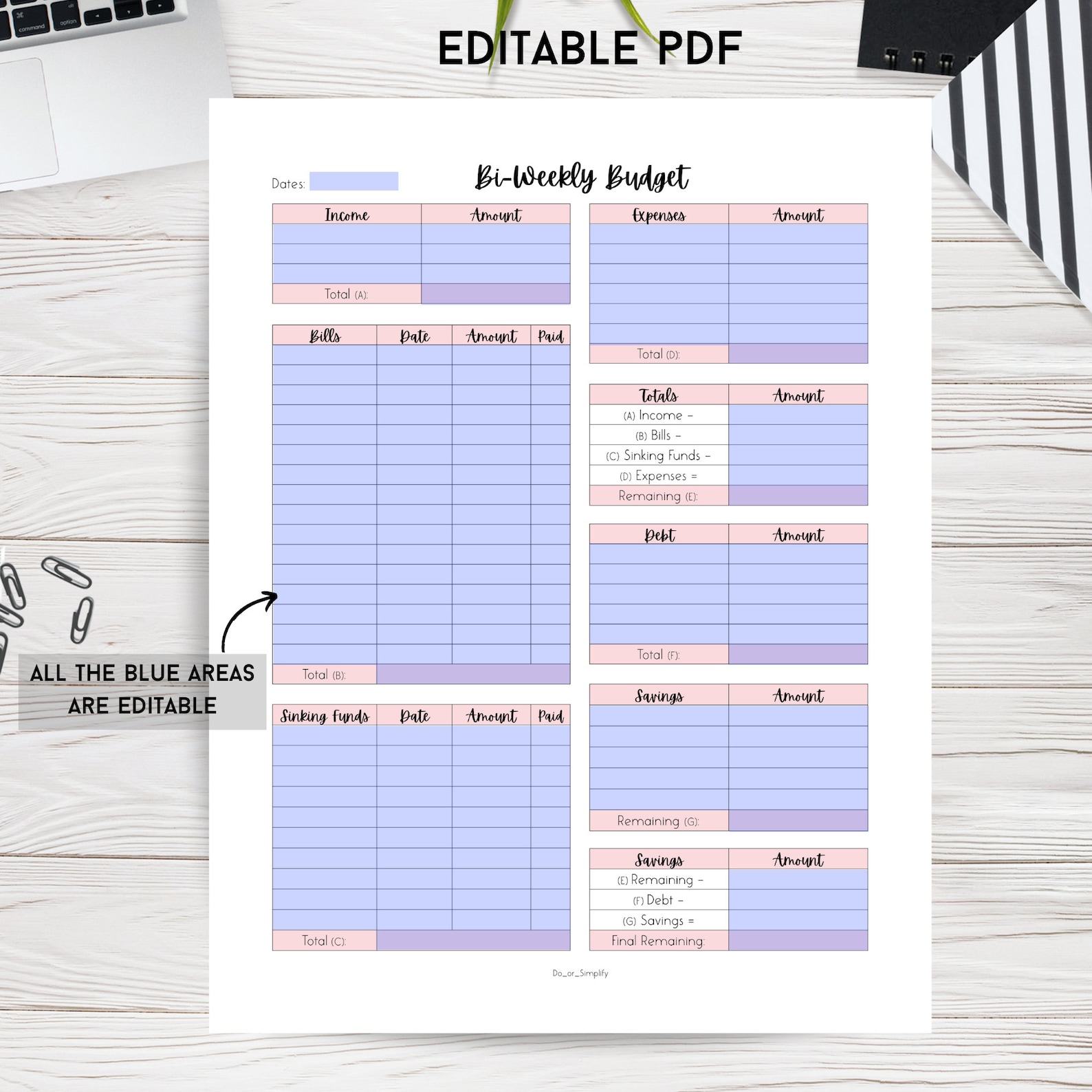 bi-weekly-budget-printable-editable-pdf-budget-planner-etsy