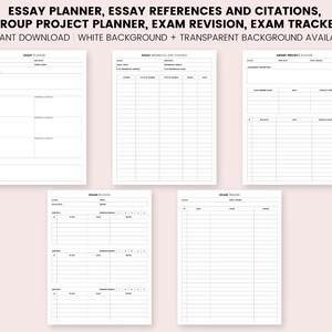 Student Digital Planner Templates Student Planner Inserts - Etsy