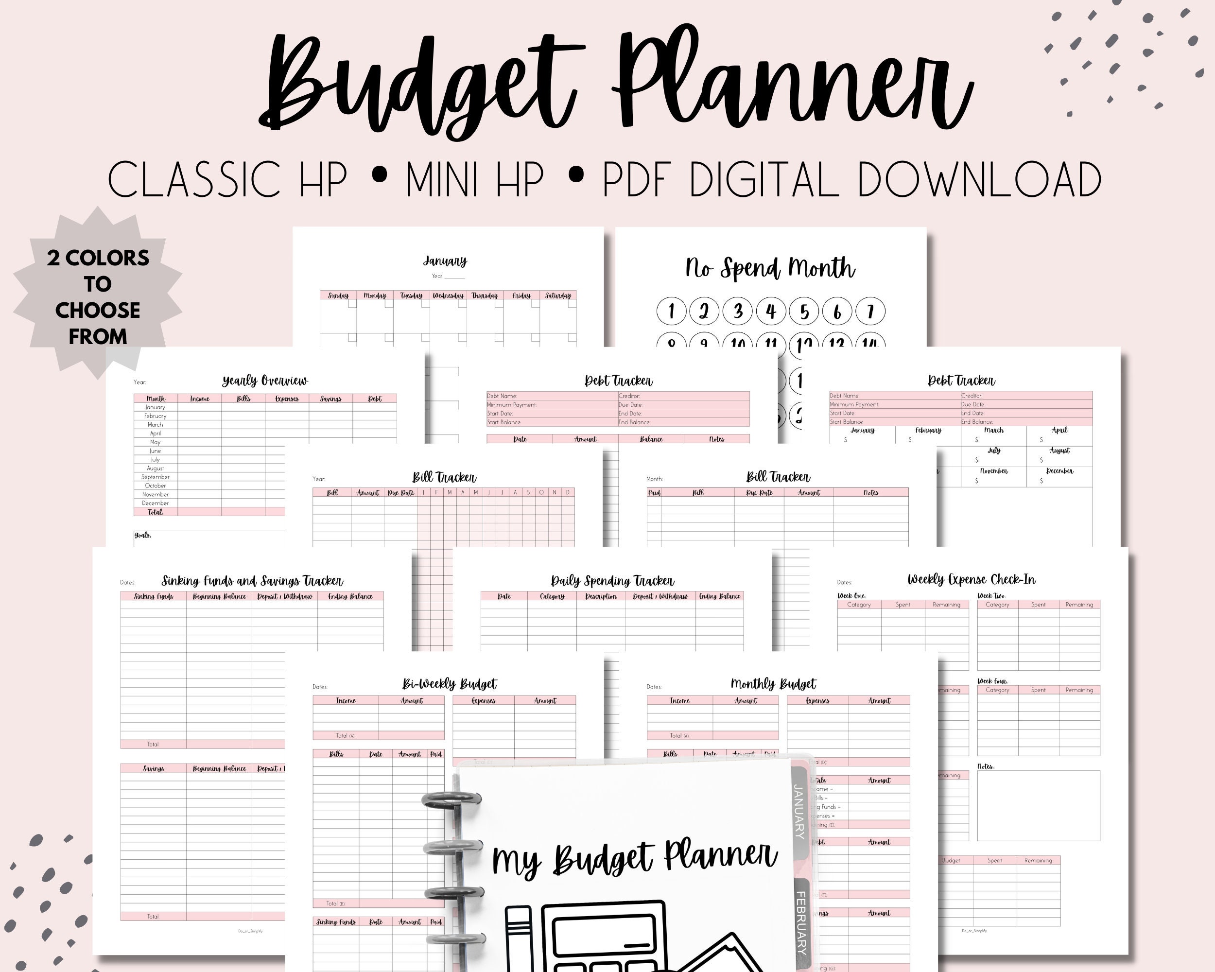 Classic Happy Planner Budget Planner Classic Happy Planner Etsy