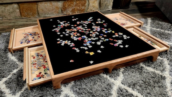4 Drawer Puzzle Board with Lazy Susan