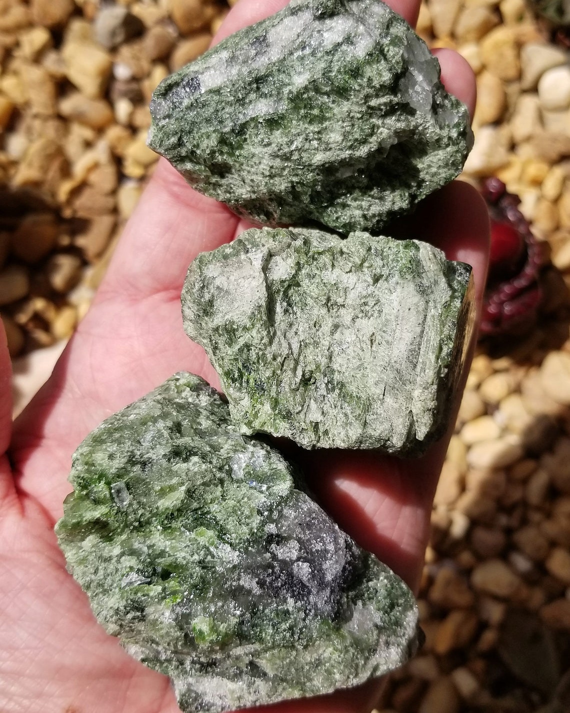 Vibrant Green Raw Diopside Large Rough Diopside Chunks Etsy
