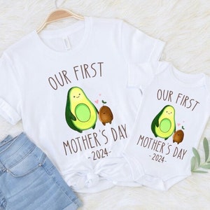 Our First Mothers Day Gift, First Mother&#39;s Day Gift, Mothers Day Baby Outfit, New Mummy and Baby Outfit, PNG, DIGITAL PNG