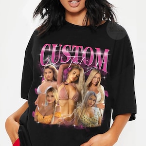 Custom Bootleg T-Shirt, Shirt With Face Png , Personalized Photo Bootleg Rap for Shirt,Custom Bootleg Rap Tee Png Digital