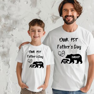 Our First Father&#39;s Day Shirt, Daddy Bear and Little Bear Shirt, Papa Bear Shirt PNG, Digital