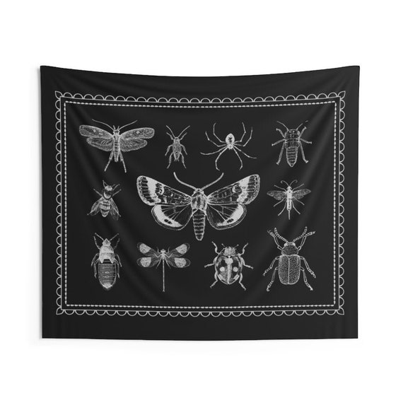 Gothic Tapestry Aesthetic Moth Tapestry Insect Decor Bug Art Dark Wall Art Wiccan Hanging Wall Art Best Selling Items Goth Wall Art Gift Etsy Canada