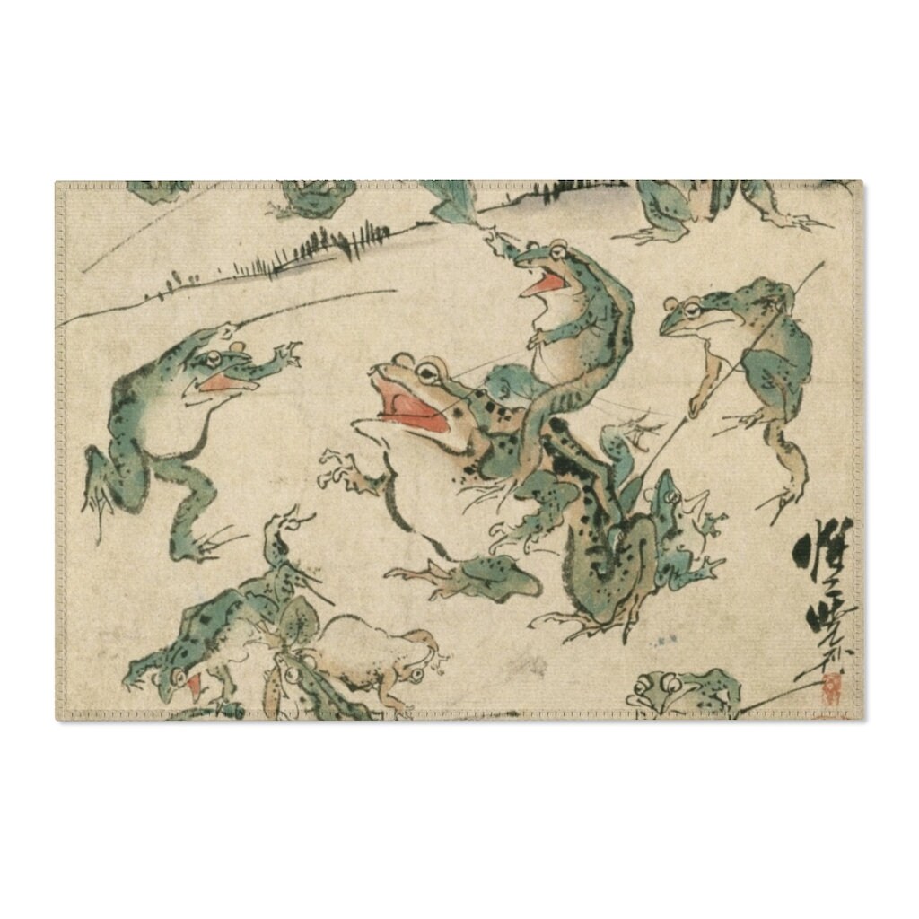 Alfombra de rana alfombra de área alfombras para sala de | Etsy