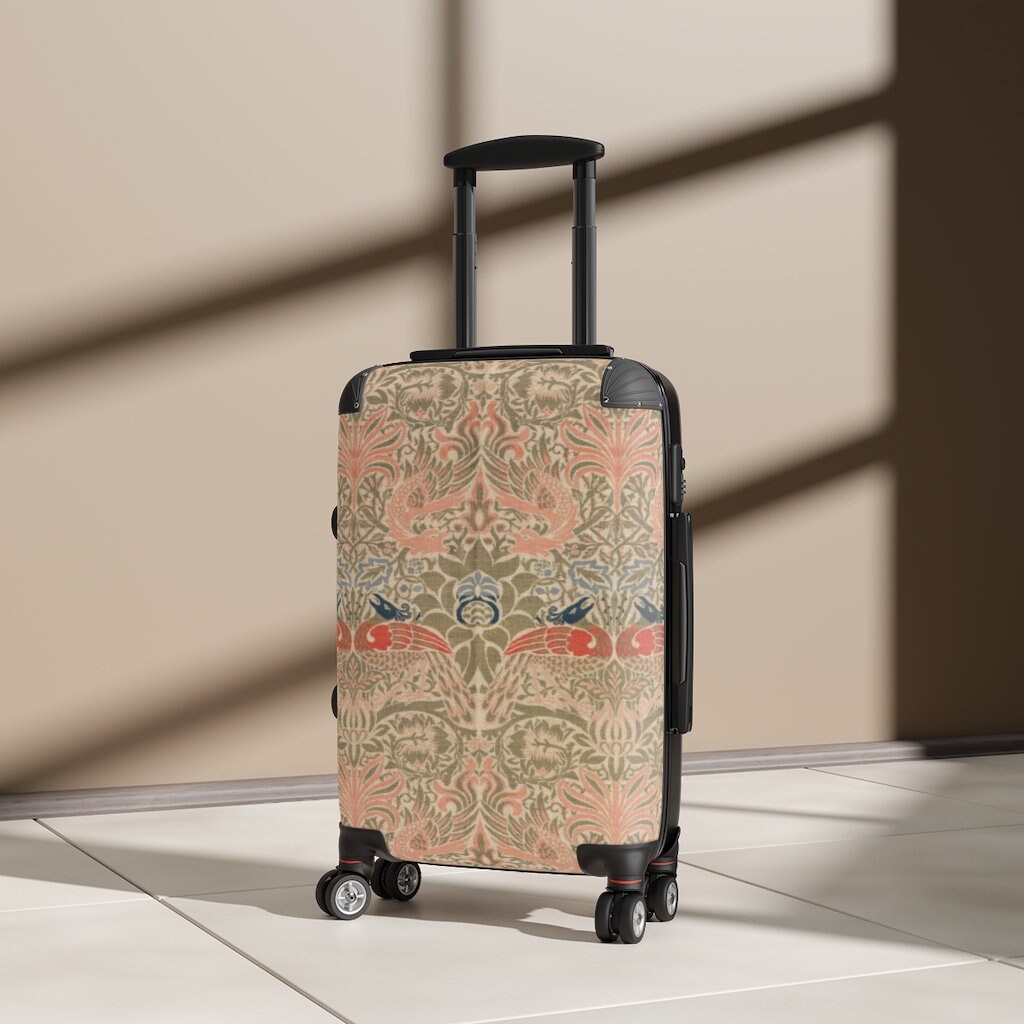 Vintage Pattern Suitcase Cabin Luggage Hard Cased Luggage - Etsy