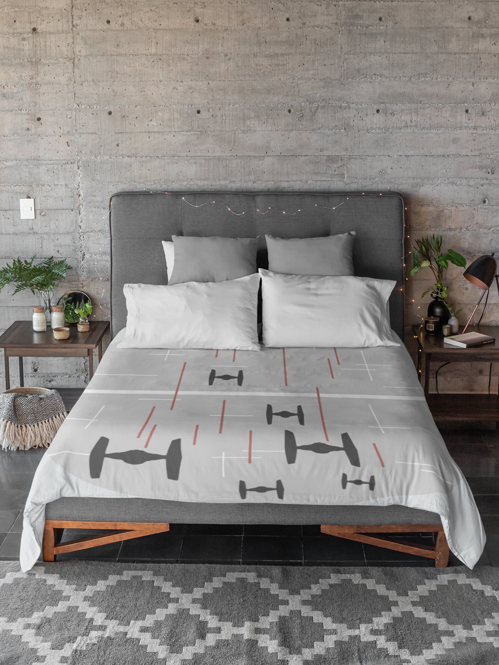 Starfighter Boho Duvet Cover Microfiber Landscape Kids Nerd Etsy