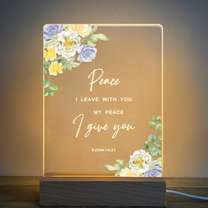 Personalized Bible Verse Light, Custom Favorite Bible Verse Gift, Christian Home Decor, Faith Based Decor, Religious LED Light, MBB01