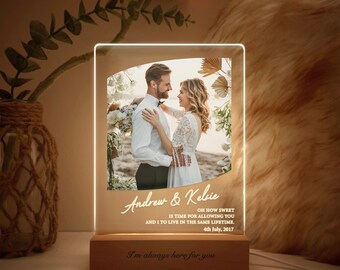 Wedding Anniversary Gift, Personalized Photo Gift, Gift for Husband, Gift for Wife, Gift For Boyfriend And Girlfriend, MBD03