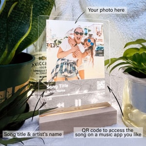 Custom LED Music Plaque, Music and Song Album Cover Plaque ...