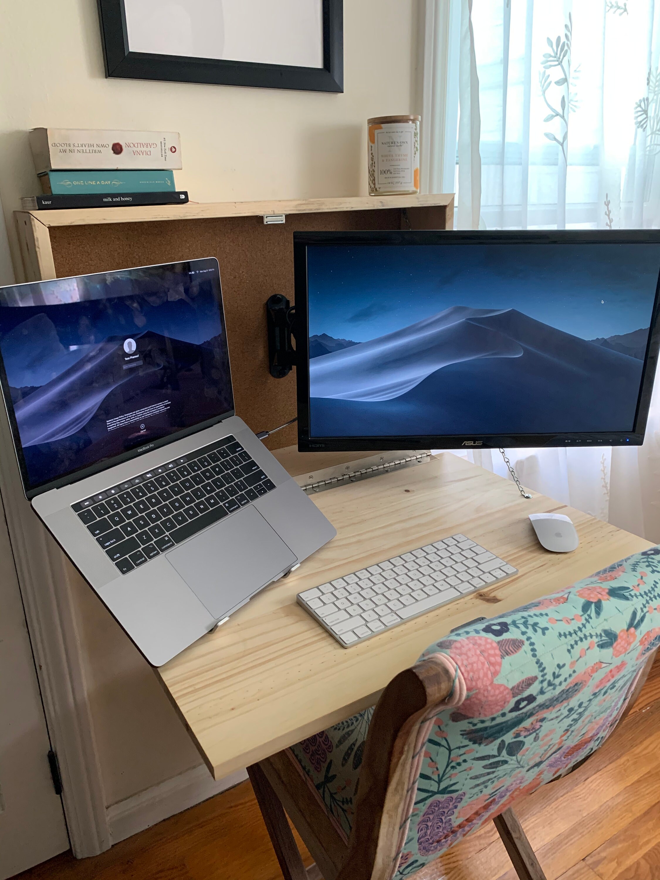 fold down computer monitor