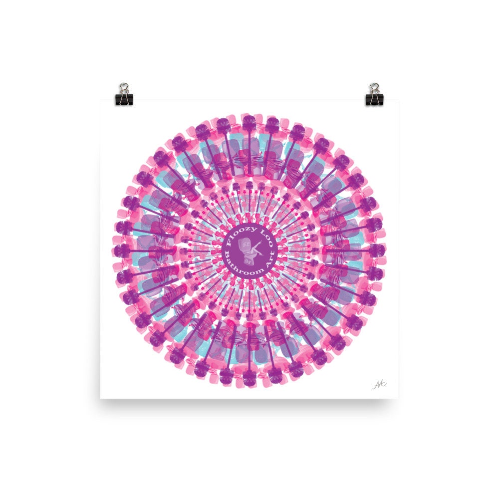 Rosa lila Aqua Badezimmer Kunst Wandkunst Frühling Dekor | Etsy