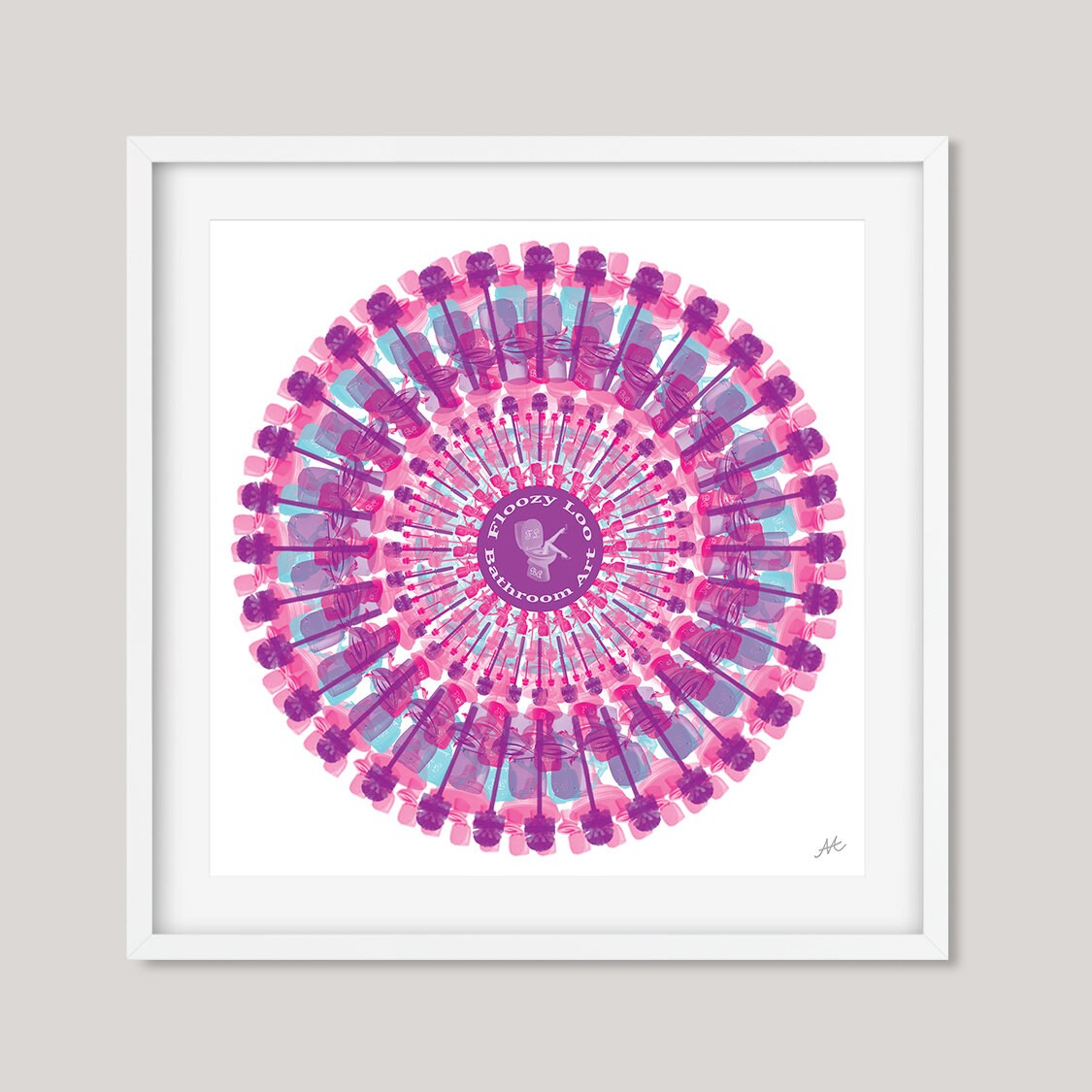 Rosa lila Aqua Badezimmer Kunst Wandkunst Frühling Dekor | Etsy