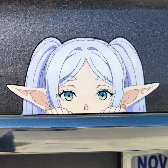 Frieren Peeker (NEW Version C) - Vinyl Sticker / Car Decal - matte or glossy lamination