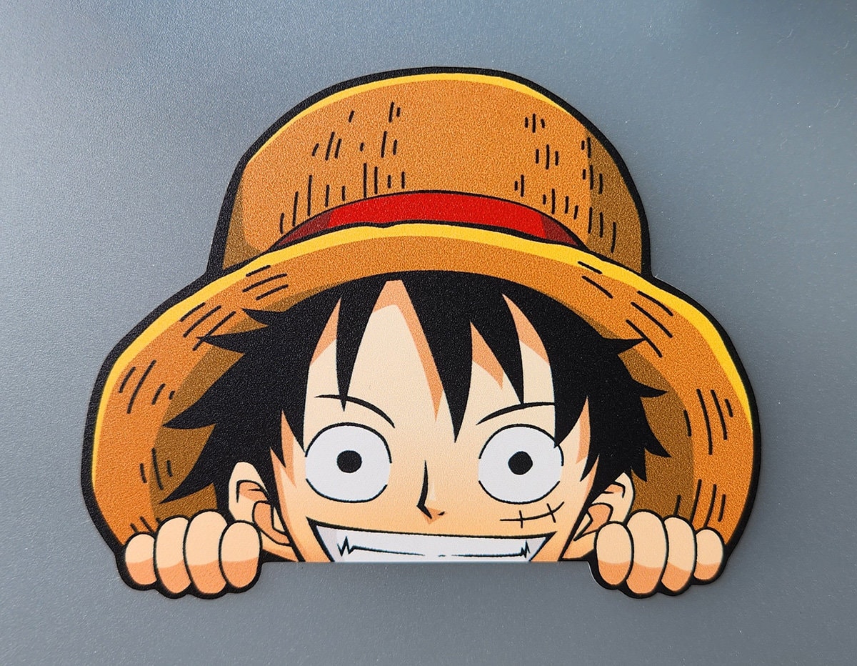 Luffy scar T-shirt One piece Sticker by Shoft