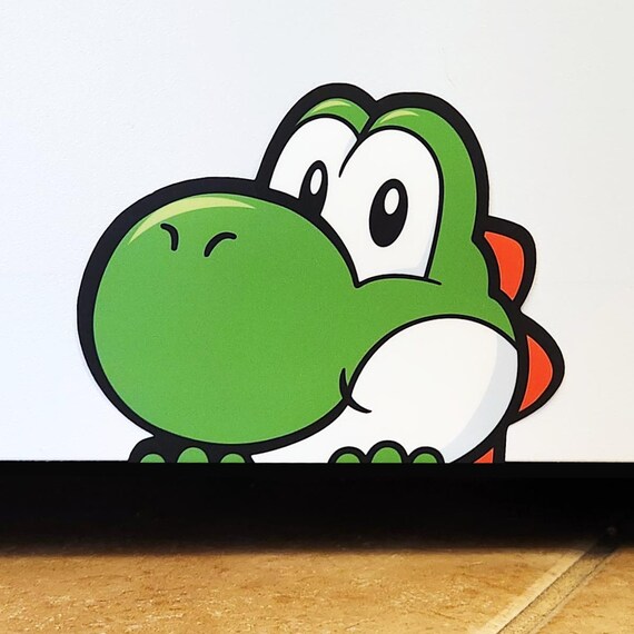 Yoshi Peeker - Matte or Gloss Laminated - Multiple Sizes Available