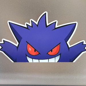 Gengar Peeker / Car Decal / Vinyl Sticker - Multiple sizes available!