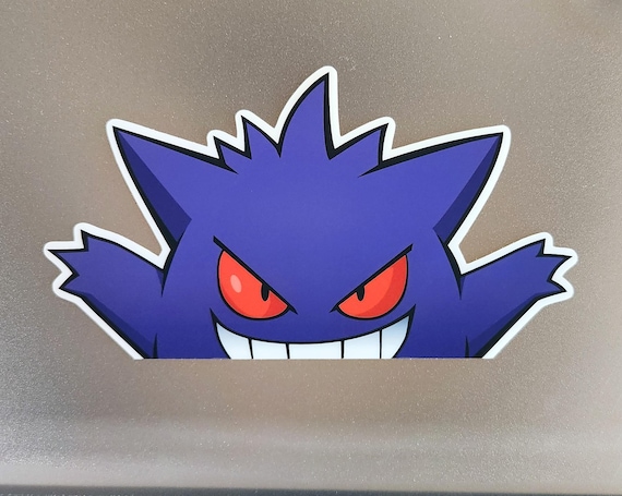 Gengar Peeker / Car Decal / Vinyl Sticker - Multiple sizes available!