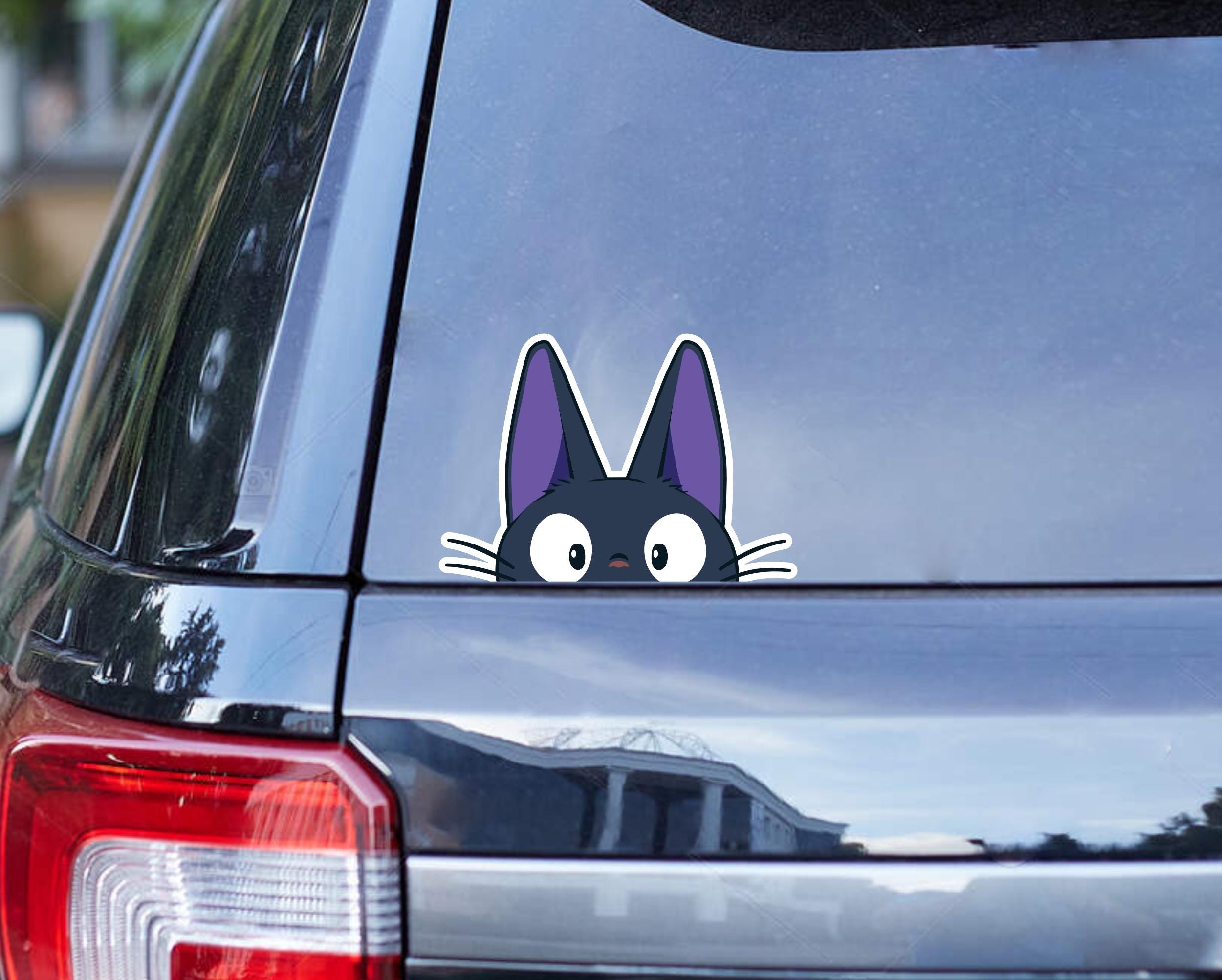 Jiji Cat Peeker - Vinyl Stickers / Car Decals / Multiple Sizes