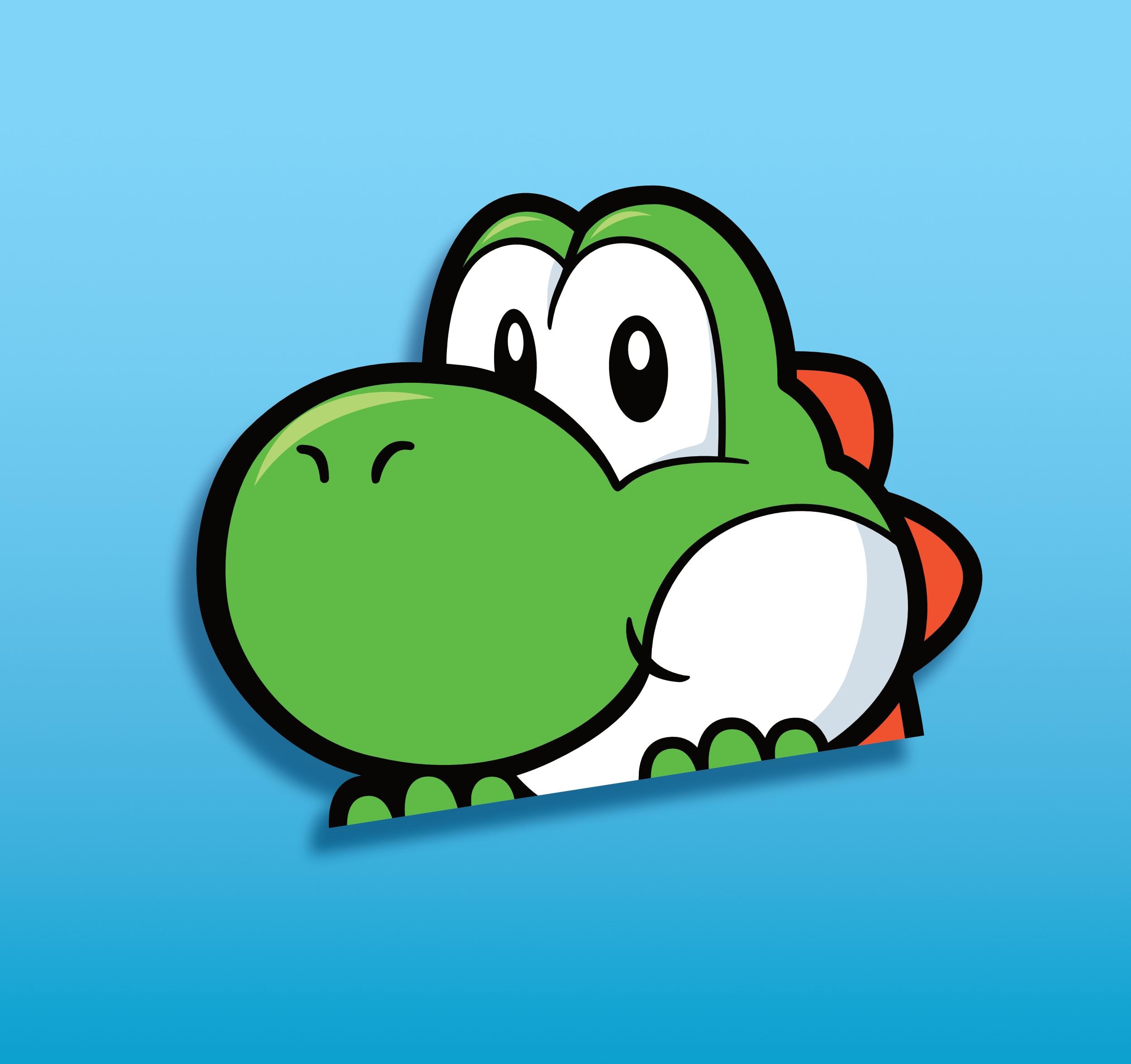 YOSHIさん専用写真確認ページ5枚 Yoshi Peeker - Matte or Gloss Laminated - Multiple Sizes Available