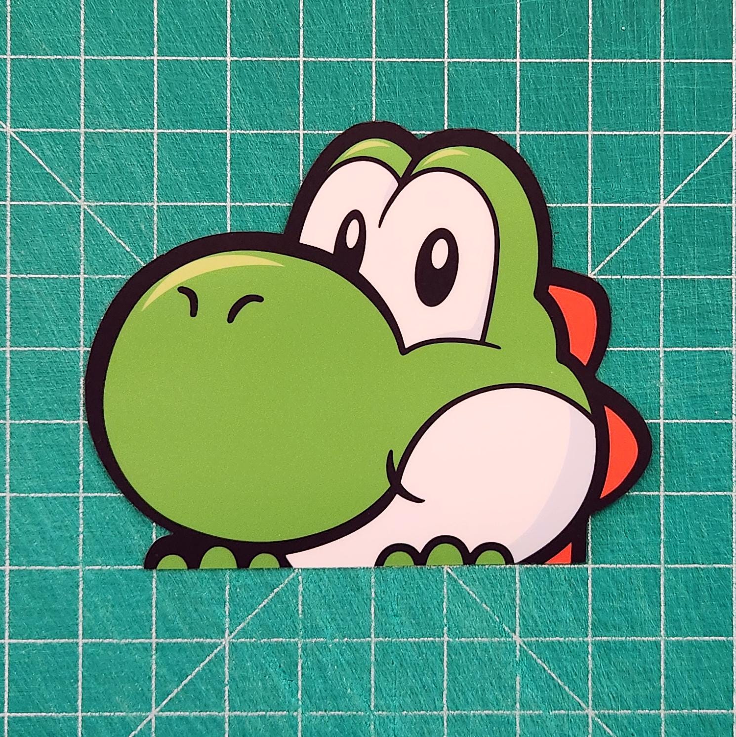 Yoshi Peeker - Matte or Gloss Laminated - Multiple Sizes Available