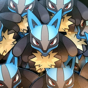 Lucario Peeker - Vinyl Stickers / Car Decals / Multiple Sizes Available!