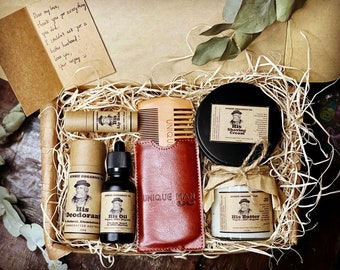 Personalised Mens Ultimate Self Care Gift Box | Organic | Natural Gift for him | Gift for dad