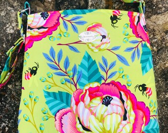 Tula Pink Moon Garden crossbody, shoulder bag or purse