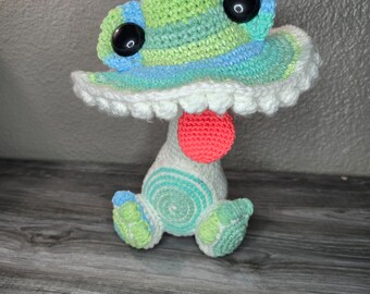 Crochet Mushroom Plushie: Handmade Stuffed Mushroom Pet