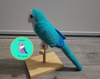 Crochet Quaker Parrot: Handmade Realistic Bird, Pet  Gift