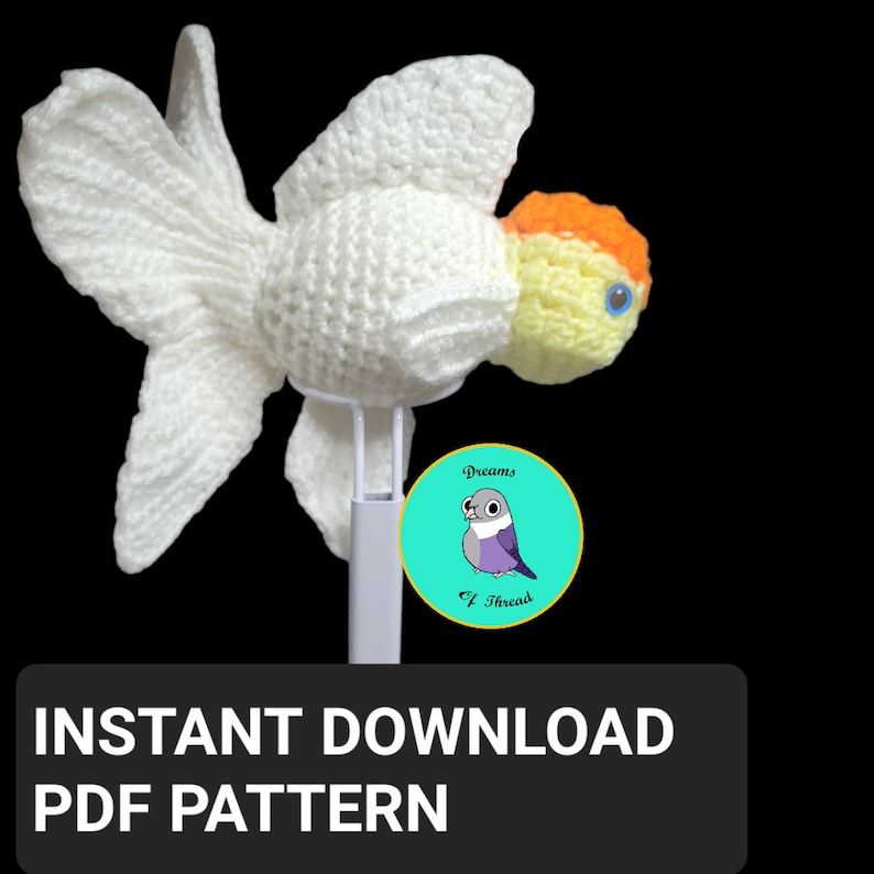 Oranda Goldfish Crochet Pattern, Oranda Crochet Pattern, Realistic ...