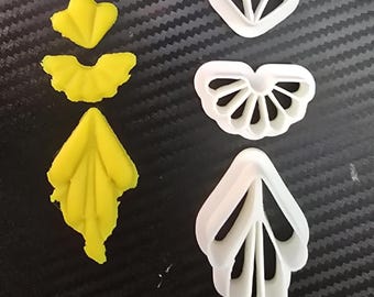 3D Printed dangling statement earrings cutters