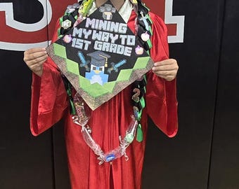 Completely custom lei and cap or holding sign for pictures,