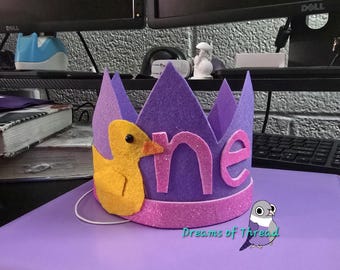 Completely custom felt crown for birthday pictures