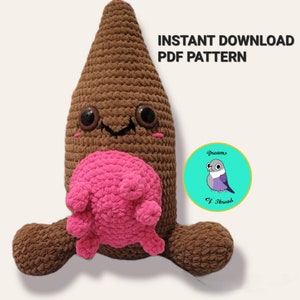 Almond milk crochet pattern, almond crochet pattern, vegan inspired, lactose intolerant, crochet cheeky patterns, chenille yarn patterns