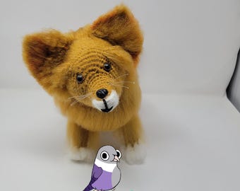 Crochet Dog: Realistic Posable Dog Stuffed Animal, Custom Pet Portrait