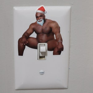 Christmas Barry Wood Sticker for Light Switch Plates