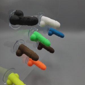 Penis Suction Cup with Balls Suction Cup Penis Prank image 5