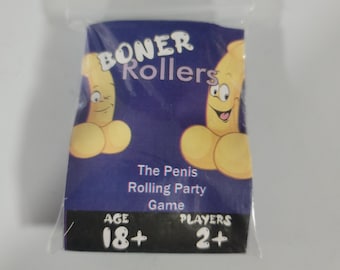 Boner Rollers The Penis Rolling Party Game, the dick dice game, the mature penis party game