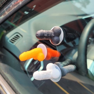 Penis Suction Cup with Balls Suction Cup Penis Prank image 2