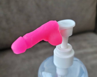 Penis shaped pump cover, soap bottle cover, lotion cover, penis straw decoration, penis soap dispenser