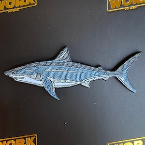 Great White Shark Enamel Pin | Quality Soft Enamel Pin | Pin on Fishing Vests, Backpacks, Hats and more | Fishing Gifts for Men & Women