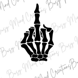 Middle Finger Skull Car Sticker Skull Lover Car Accessories Middle Finger Symbol Skull Lover Gifts For Him Skull Car Accessory Middle Finger